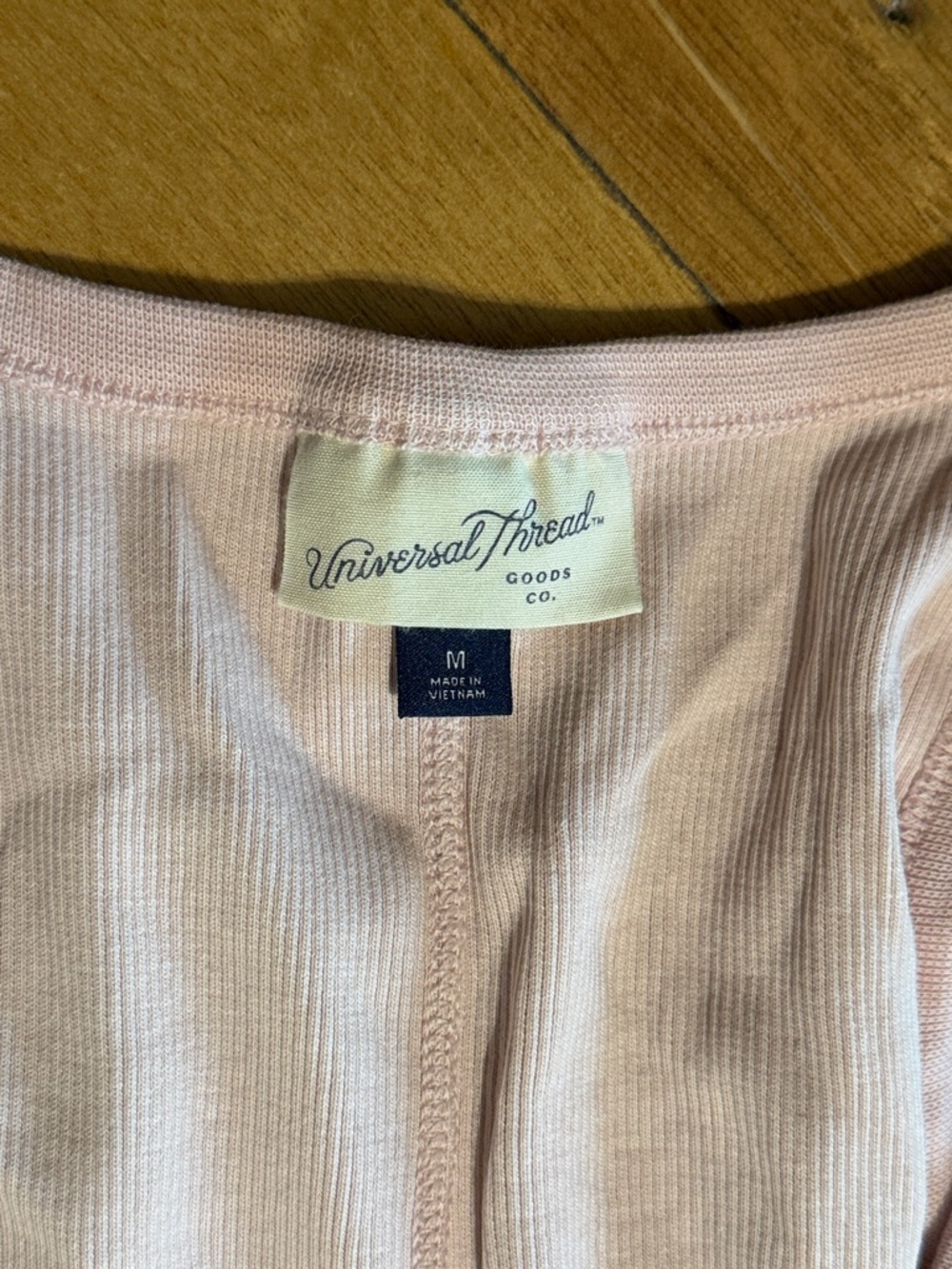 Universal Thread Pink Ribbed Tank Top - Picture 2 of 3
